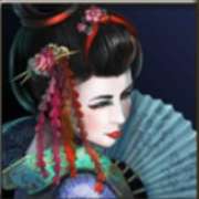 Geisha on a blue background symbol in Geisha slot