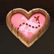 Hearts symbol in Jackpot Raiders slot
